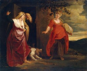 Hagar Leaves the House of Abraham (1615-1617) by Peter Paul Rubens 